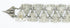 Turkoman belt ornament, silver & glass 41 x 6 cm - The Nomads Tent